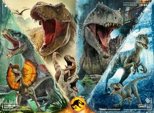 Ravensburger Puzzle Jurassic Park Dinosaurierarten - 100 XXL Teile | 100 XXL Teile Jurassic Park Puzzle, Kinderpuzzle ab 6 Jahre, Ravensburger Qualität