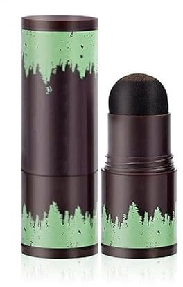 Hairline Powder Stick Hair Shadow Powder Root Touch Up Powder Impermeable Shading Sponge Pen Hair Filler Powder para cubrir la raíz del cabello gris, retoque del cabello, cabello fino (Marrón moca)
