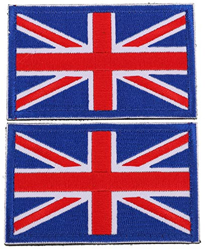 TOYANDONA 2stücke Bestickte Aufnäher Nationalflagge Applikation Diy Stoffaufnäher Klebe-stoffaufnäher Polyester Patches Für Kleidung Rucksack Jeans Jacke Hut
