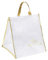PATIKIL Isolato Borsa, Tessuto Non Tessuto Cibo Consegna Borsa Termica Torta Trasporto Borse Cibo Contenitore per Casa Ufficio Ristorante, 43x37x37cm, Bianco
