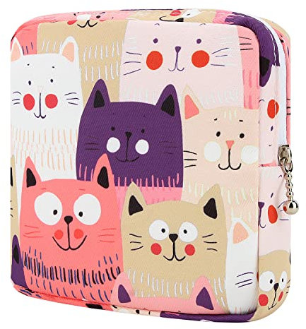 Desing Wish 1 Stück Tampon Aufbewahrung Binden Tasche Perioden Aufbewahrungstasche Klein Make Up Tasche Schminkbeutel Reise Kosmetiktasche Damen Erste Periode Set Mädchen Geschenk mit Reißverschluss