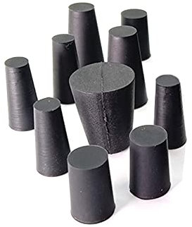 Tappo in gomma con tappo chiuso, tappo cieco, tappi neri Tappi di chiusura terminali Tappo conico in gomma siliconica 6X10X19mm 10 pezzi Taglia unica (Colore: 11x16x20mm 5 pezzi) (Colore: 14x19x20mm 5