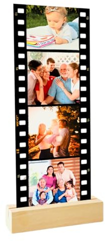 SAME DAY SHIP Retro Memory Film Photo Roll Plaque with Stand - Custom Photo Print Gift for Bestie Keepsake Gifts for Anniversary Sister Couples Wife Gifts, Valentines Day