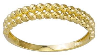 JC Schmuck Echt 585 Gold Damen Ring Kugelring Schmuckring mit Kugel Design in Gelbgold Größe wählbar Schmuck für Frauen Unisex | Made in Germany I 8701