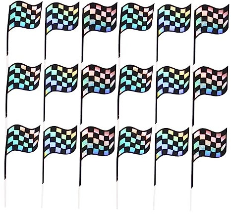 SHOWERORO 18 Adornos De Bandera De Para Tartas Decoración Elegante Para Cupcakes y Fiestas