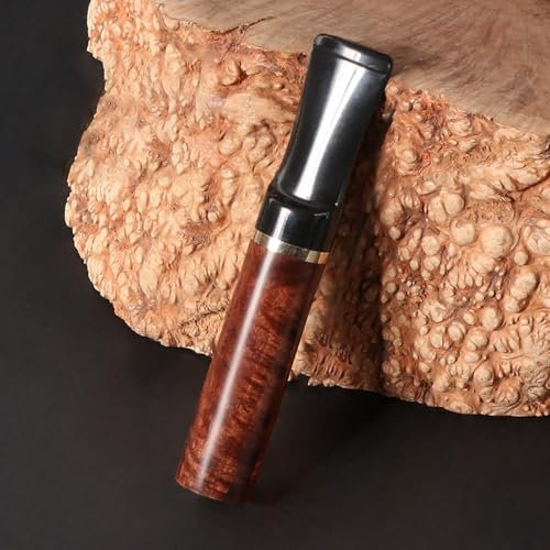 Bocchino per Sigaretta, Bocchino con filtro a carbone attivo da 9 mm, Filtro per Sigarette Legno Bocchino, adatto per sigarette fumo denso7.8mm,con10 filtri gratuiti(D)