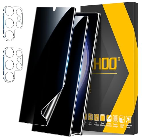 JEHOO per Samsung Galaxy S23 Ultra Privacy Pellicola e Fotocamera Pellicola 3