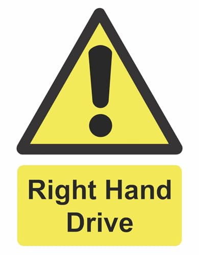 Warning Right Hand Drive Lorry HGV Vehicle Caution Sign Self Adhesive Sticker A4 297mm x 210mm