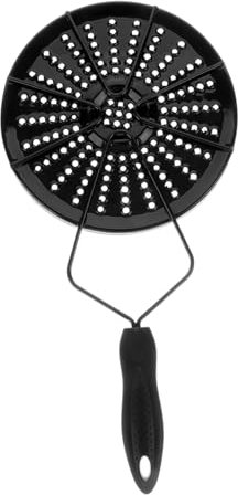 Warmhm 1Pièce Plaque de Cuisson à Induction Émail Diffuseur de Chaleur Noir Adaptateur pour Ustensiles Non Induction pour Cuisine Sécurisée