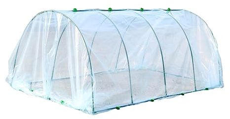 ibasenice Apoyo Invernaderos para Plantas de Flores Cubiertas de Plástico para Plantas de Exterior Invernadero para Cubierta Protectora para Flores