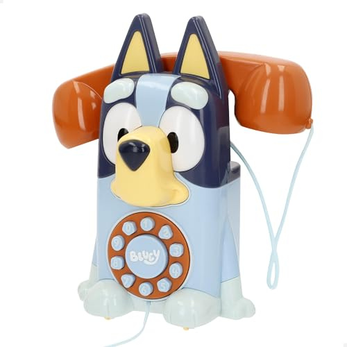 ColorBaby Bluey - Telefono interattivo per Giocattoli, Suoni e Melodie, batterie Incluse, Giocattoli per Bambini, Giocattolo per la Prima Infanzia, a Partire da 18 Mesi, Regali per Bambini (39143)