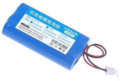 HJGHY 7.4v 3000mah, Batería Recargable de Iones de Litio de 12 V, 3000 mAh, 6000 mAh, 3,7 V, 7,4 V, 6000 mAh, 9000 mAh, para cámaras y Tiras de Luces LED.