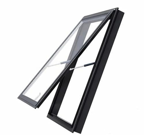 Trampilla de acero para tejado, La doble capa de la ventana del tejado portilla acceso tragaluz moderó el vidrio y marco aluminio los 80x75cm