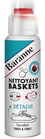 Baranne Nettoyant Baskets – Nettoie & Détache – Baskets – Tous coloris - Toiles & Cuirs - Flacon avec embout brosse inclus - Flacon 200mL