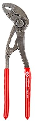 C.K Tools Pince Multiprise à Bouton Poussoir, 180 mm, Mâchoires Fines pour Plomberie, Tuyaux et Raccords, Capacité 42 mm, Articulation Entrepassée, Acier Chrome Vanadium, Format Compact CK T3653A 180