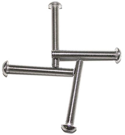 ISO 7380 Linsenkopfschrauben M8 x 55 mm mit Innensechsrund 5 Stück | Flachkopf Gewindeschrauben,Edelstahl A2 V2A
