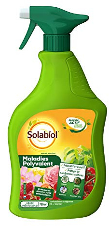 SOLABIOL Maladies du Potager - Pulvérisateur - Prêt à l'Emploi - 750ml | Agit Contre Oïdium, Tavelure, Moniliose - Action Préventive & Curative - Utilisable en Agriculture Biologique - SOARMIPAL750