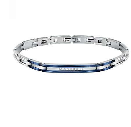 Maserati Jewels Herren Armband, aus Edelstahl, Blau PVD - JM121ATK11