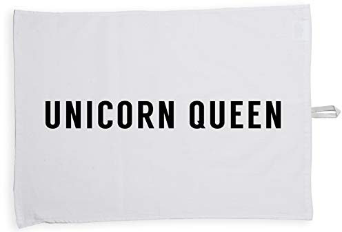 Hippowarehouse Unicorn Queen Tea Towel Eco Printed Dish Cloth Kitchen accessory 50cmx70cm 100% Cotton