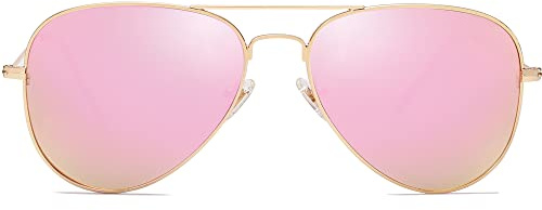 SOJOS Sonnenbrille Herren Damen Polarisiert,Klassisch Sonnenbrillen mit Metallrahmen UV400 SJ1054