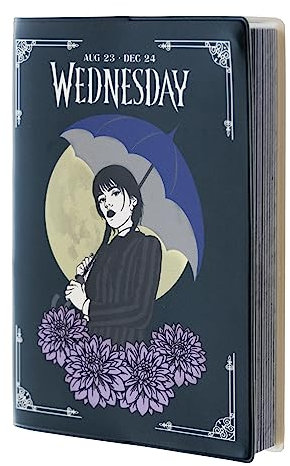 Grupo Erik Schulplaner 2023 2024 Schüler Wednesday Addams Kalender 2024 Buchkalender - Hausaufgabenheft 2023/2024 - Schülerkalender 2023 2024 Ringbuch A6 Taschenkalender Klein Netlix Wednesday Serie