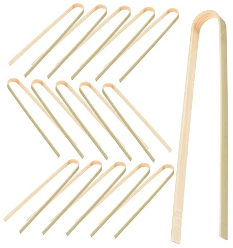 ABOOFAN 10stücke Pflanzzangen Für Kakteen Aus Bambus Ergonomisch rutschfeste Garten-Clips Zur Schonenden Transplantation Langlebige Pflanzenklammern Für Sukkulente Pflanzarbeiten Handschut