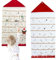 Dechoga Fabric Advent Calendar, Reusable Empty Advent Calendar to Fill Yourself, Christmas Advent Hanging Calendar with 24 Storage Drawers Suitable for Christmas Trees, Doors, Fireplaces(50 × 120cm)
