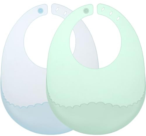 MOLUCKFU 2stücke Wasserdichtes Leichtes Sabberlätzchen Mit Verstellbarem Design Für Jungen Und Mädchen Für Füttern Und Zahnen