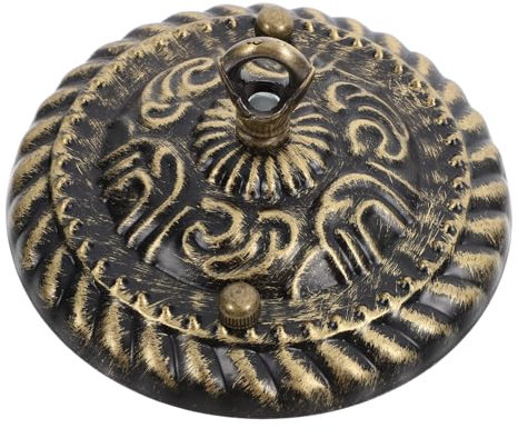 Angoily Kronleuchter Baldachin Vintage Deckenabdeckung Aus Eisen Stahl Zinklegierung 130mm Gold Retro Deckenleuchte Montageplatte Für Cafés Bars Restaurants