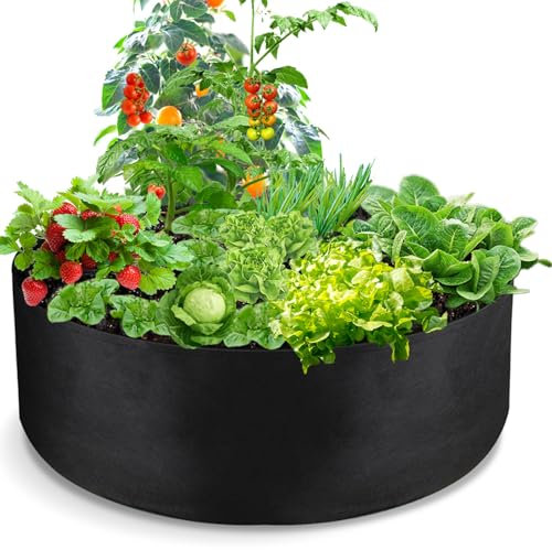 IWTTWY 50 Gallon Potato Grow Bag, Heavy Duty Garden Plant Bags, Thickened Breathable Growbag, Outdoor Tomato Grow Bag for Potatoes, Carrots, Tomatoes and Vegetables