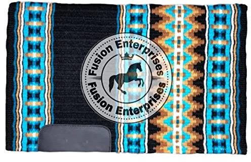 EQUIEMPRESS Sattelunterlage Western Show/Westernsatteldecke aus Neuseelandwolle, Top Wool Pad Sensor Flex (Anpassung möglich) A-130 (34 x 40)
