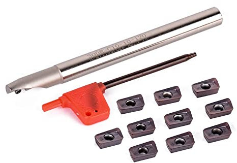 PNMNZTPAP 1 pz. BAP 300R C10-10-120 CNC Porta utensile di fresatura Barra a Noioso + 10 pz APMT1135PER. Inserti di carburo for Chiave T8 Utensile da Taglio al tornio