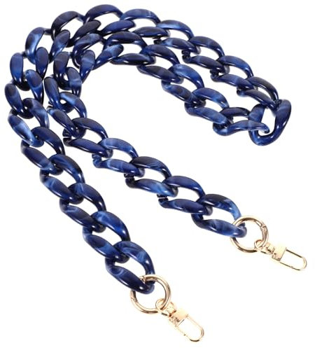 EXAOMBLE Ersatztaschenriemen Fischgrät-Kette Acryl Bunte Abnehmbare Schultertaschenriemen Damen Handtaschenkette Modisch Kompatibel Mit Umhängetaschen Und Clutches