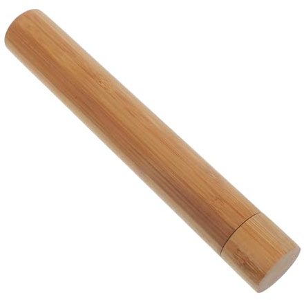 WRITWAA Bambus Poster Tube Klein Ausziehbar für Versand und Aufbewahrung von Kunstwerken Dokumenten Plakaten Robust Tragbar Verschleißfest für Kleine Malereien und Papierrollen