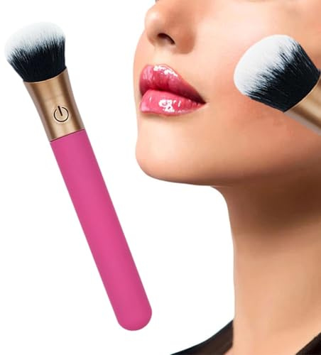 Makeupborstar Uppladdningsbar vattentät och tystgående | Elektriska Makeupborstar Till Foundation, Rouge, Highlighter, Bronzer, Fixeringspuder, Hemma, Resor, Semester, Fest