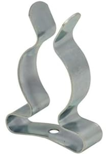 Merriway BH05862 (25 Pcs) Tool Storage Clip Spring Steel Bright Zinc Plated, 19mm (3/4 inch) - Pack of 25 Pieces