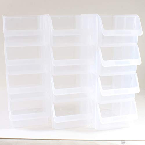 12x Sichtbox PP Größe 4 transparent PRO NEU 12er Set Sichtboxen Werkstatt-Lagerboxen
