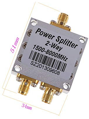 RedYutou GSM CDMA 2.4G 3g 4g LTE Antenna Signal SMA Female 2 Way Power Splitter Combiner High Frequency 1500~8000Mhz Signal Adapter