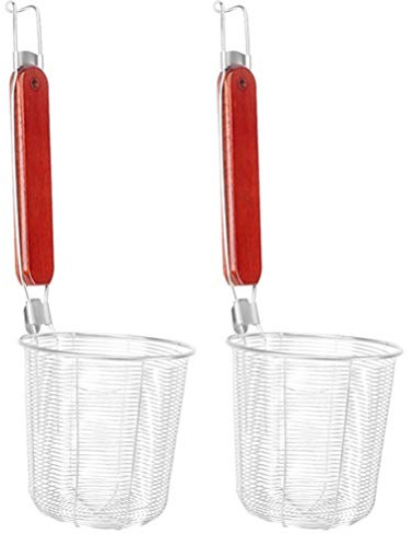 HEMOTON Scolapasta Acciaio Inox 13.58 Pollici Colino Grande in Acciaio Per Scolare Spaghetti E Alimenti Con Manico Lungo Utensile Da Cucina Per Casa E Ristorante