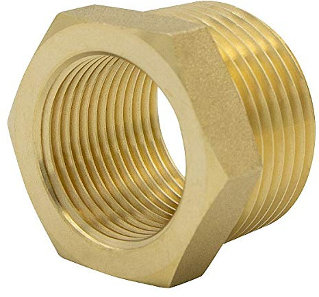 VARIOSAN Reductor 15020, rosca macho de 3/4 x 1/2, latón, adecuado para agua potable.