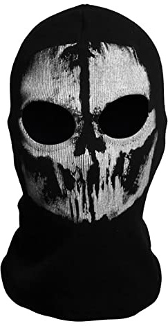 COD Ghost Mask Skull Balaclava MW2 Skeleton Costume Ski Snood Mask Black01