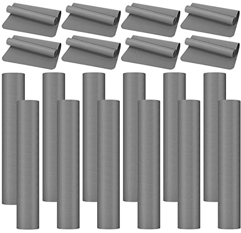 LEIFIDE 10 Pack Yoga Mats Bulk, 68'' x 24'' x 4mm Thick Yoga Mats for Kids and Adult Gym Bundle Latex Free Exercise with Non Slip Texture for Outdoor Pilates or Workout(Gray)