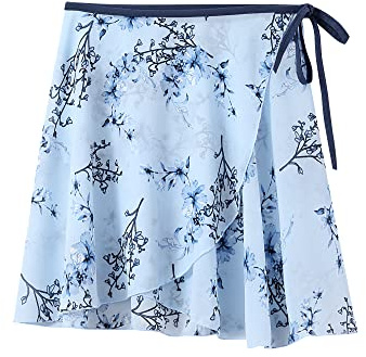 Lanbodance Girls and Women's Ballet Wrap Skirt Chiffon Dance Skirt