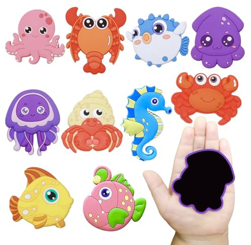 SUPINEEDO Magnete da Frigorifero per Bambini, magneti in Gomma per Animali Carini, magneti da Frigorifero per Bambini, Giocattolo educativo per l'apprendimento, Regalo per la Lavagna