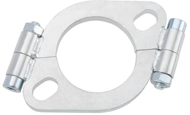 LT Easiyl Brida de Tubo de Escape de 2 Pulgadas Brida de Escape de Acero al Carbono Brida de Escape Ovalada Plana Reemplazo de Brida de Escape de 51 mm de diámetro Interior