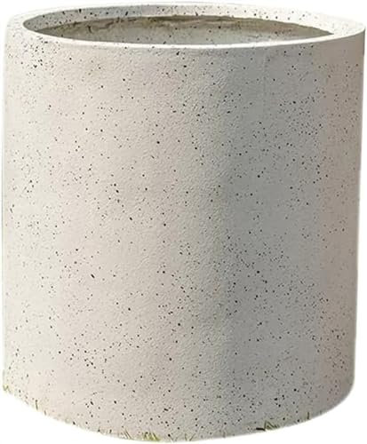 Seminatrice Circolare in Cemento, Grandi Vasi da Fiori for Interni ed Esterni con Fori di Drenaggio, Utilizzati for la Decorazione della Casa e dell'Ufficio in Terrazza (Colore: Grigio, Dimensioni: 31