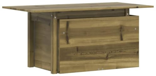 HETFTJN Table de tente à bière, table de camping, table de pique-nique, table de jardin, 100 x 50 x 75 cm, en pin imprégné, pour salon, extérieur, terrasse, jardin
