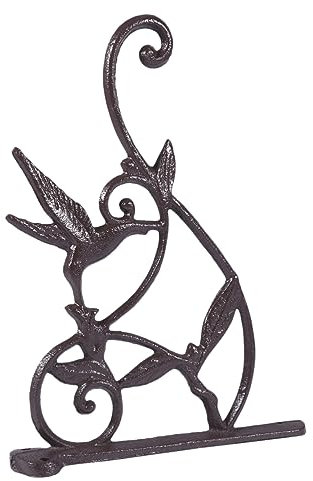 KITANDOVE 1pc Iron Art Wall Hanging Hook Strong Gardening Bracket for Flowerpots Iron Material High Bearing Capacity for Balconies and Gardens