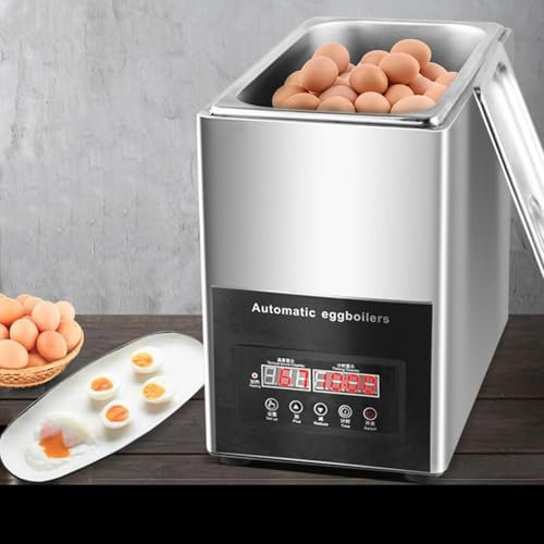 800W Automatic Commercial Egg Boiler, Hot Spring Egg Boiler, 50 Large Capacity~/