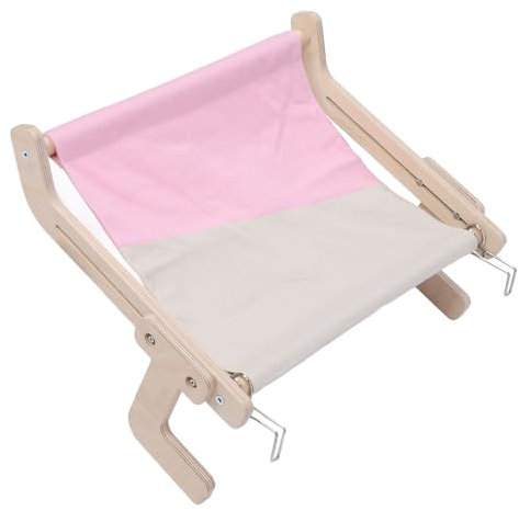 Fensterbank für Katzenbank, Holzrahmen, Stabile Struktur, Bequeme Wandmontage, Katzenhängematte Am Bett, Katzenhängematte, Katzenbett aus Holz für Nachttisch, Schubladenschrank